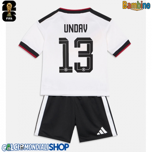 Maglie da calcio Germania Deniz Undav #13 Prima Maglia Bambino Mondiali 2026  Manica Corta (+ Pantaloni corti)